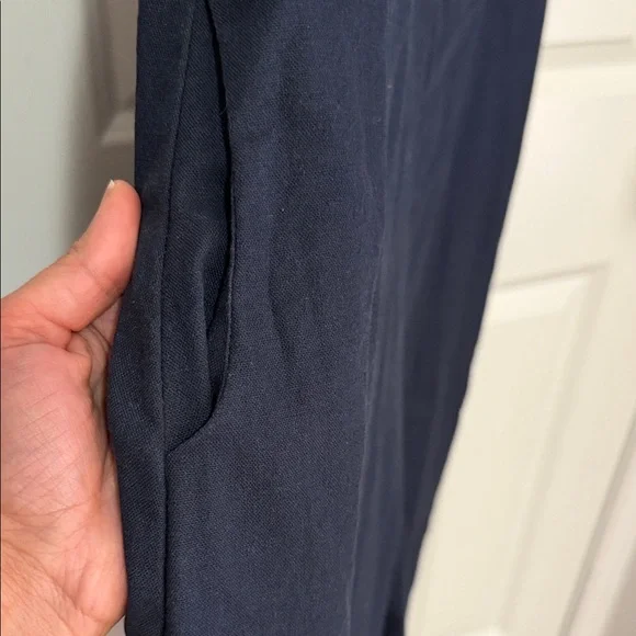 MOD REF Navy Wide Leg Jumpsuit Strappy Minimal Style Size M - Picture 5 of 6